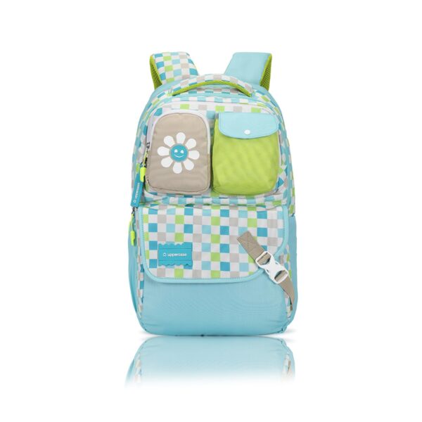 uppercase 35L Luna 02 | School Bag for Girls | Double Compartment with 2 Small Front Pockets | Padded Shoulder Strap & Grab Handle | Contains Tiffin Compartment | 750 Days Warranty