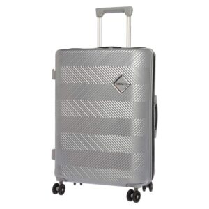 American Tourister Bayview 56Cm Polycarbonate Black Unisex Zip Closure Hard Spinner Trolley