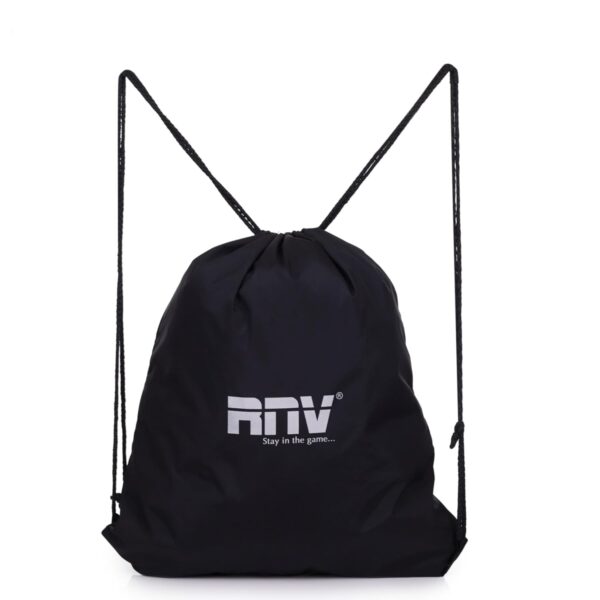 RNV Essentials Black Drawstring Bag with Adjustable Strap Your On-the-Go Companion | Small sports bags | String bag for men | draw string bags pack | drawstring bag for women | drawstring bag for kids