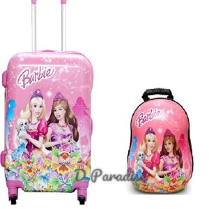 D’s PARADISE Kid’s 16 Inches hardcase Trolley & 13 inches Backpack Cute Girl’s Boy’s Cartoon Print Travel Suitcase Bag Combo Luggage for Girl’s and Boy’s