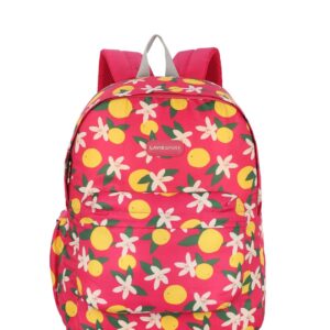 Lavie Sport 41cm Lime 18L Printed Casual Backpack | School Bag for Girls