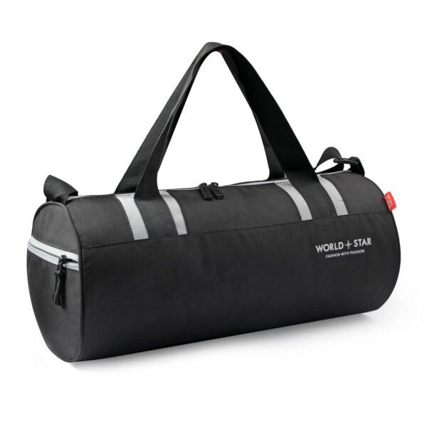 World Star Duffel without Wheels/Gym Bag for Men & Women with Separate Shoe Compartment | Black | addax black gym bag