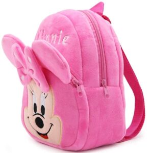 SAFAR ENTERPRISES Kids Soft Animal Cartoon Travelling School Bag Soft Plush Backpacks Boys Girls Baby For 2 To 5 Years Baby/Boys/Girls Nursery Se-12 – Pink