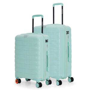 Nasher Miles Vienna Hard-Sided Polypropylene Luggage Set of 2 Cool Mint Trolley Bags (55 & 65 cm)