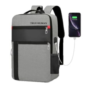 TRUE HUMAN EMPEROR®Multi-purpose backpack With USB charging Port Laptop,office,college,travel bag for men and women (TEAM)