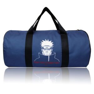 Anime Printed Gym Bags Duffle Polyester Bag Adjustable Shoulder Bag Travel Bag Sports Bag for Men & Women (Blue)