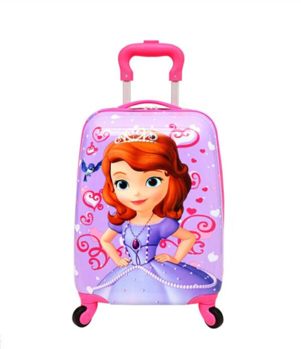 LAFILLETTE Kid’s Polycarbonate Exclusive Printed Pattern Smart Trolley Bag Cabin Luggage(Purple)