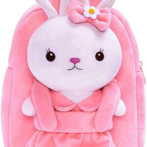 Frantic Kids Velvet School Bag Plush Cute Backpack Baby Girl Preschool Travel Bags Ideal for Baby Girl & Boy Picnic Carry Travelling Bags (2-5 Years)