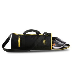 Lifelong 30 L Duffle Bag – Gym Bags for Men & Women – Adjustable Shoulder Bag – Duffle Gym Bag – Water Resistant – Sports & Travel Bag with Shoe Compartment & Side Pocket (Black & Yellow)