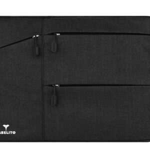 Tabelito Hybrid Polyester Foam, Nylon Laptop Bag Sleeve Case Cover Pouch for laptops (Black, 15.6 Inches/39.6Cm)