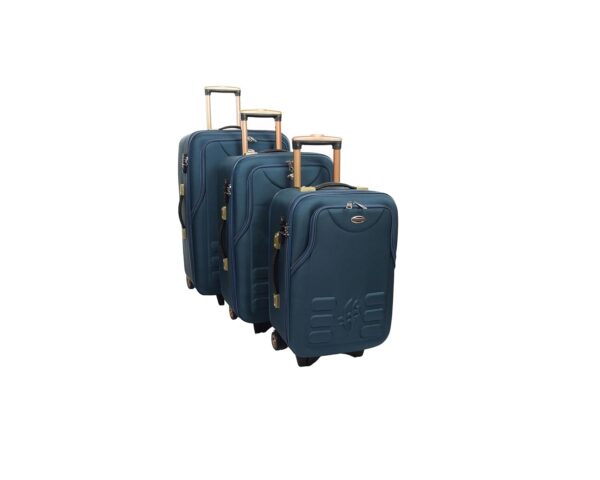 STUNNERZ . Soft Body Set of 3 Luggage | Combo Set,3| Trolley Bag Travel Bags Suitcase |51cm+61cm+71cm| (Pack of 3) Small, Medium & Large | Peacock