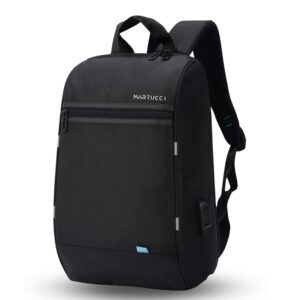 Martucci Anti Theft Design Laptop Backpack Suitable upto 15.6 inch Laptop, Office/Travel/Casual/Business Backpack for Men and Women with USB Charging Port, Water-Resistant (Black)