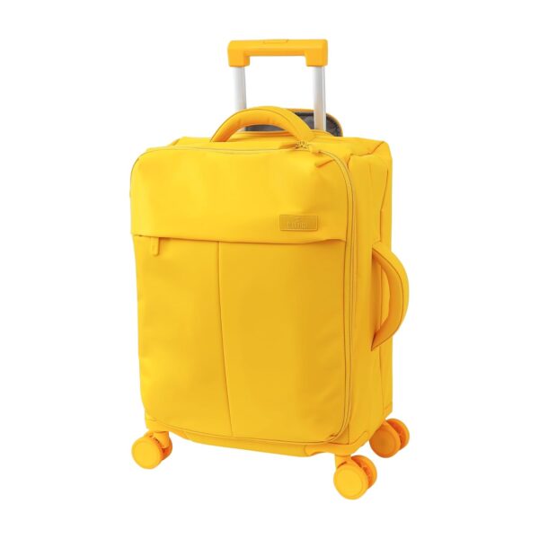 THE CLOWNFISH Nomad Series Small Checkin Cabin Trolley Bags for Travel | Nylon | Luggage Bag for Flight, Train, Bus, Office, Cabin Use | TSA Lock Mute Wheels | Yellow