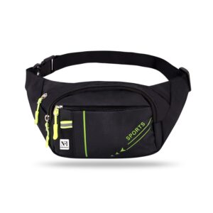 NFI essentials Waist Chest Bag for Men Women Belt Sling Pouch Crossbody Unisex Crossover Fanny Pack One Side Travel Hiking Zip Bag Multipurpose Adjustable Strap Shoulder Running Money Phone Bag