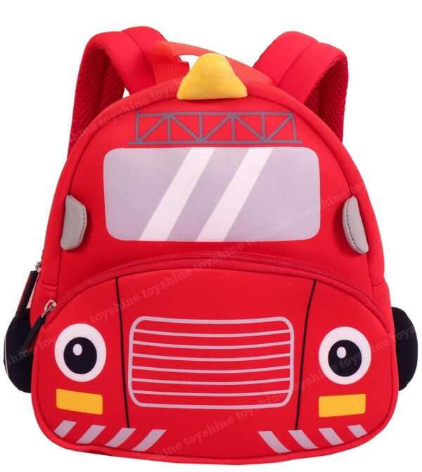 Toyshine 12″ Cute Car Face Backpack for Kids Girls Boys Toddler Backpack Preschool Nursery Travel Bag – Mini Size