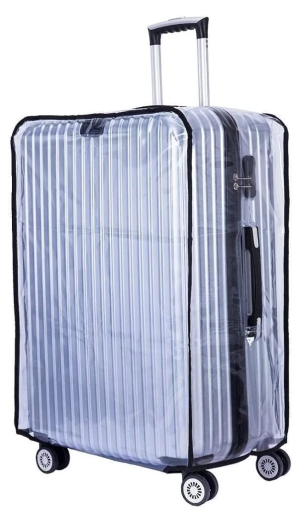 PVC Transparent Cover for 24 Inches Hard Body Suitcase Luggage Trolley Bags Plastic Covers Dust Protect Waterproof (24)