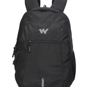 Wildcraft New Polyester 28 liters laptop Casual Backpack (BLACK)