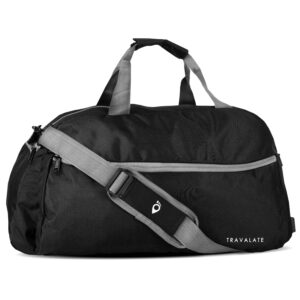 Travalate 45 Litre Black Polyester Ultra Light Waterproof Travel Duffle