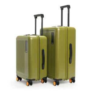 MOKOBARA The Transit Luggage Poly-Carbonate Hard Sided 8 Silent Ninja Wheels (So Matcha, Set of 2)