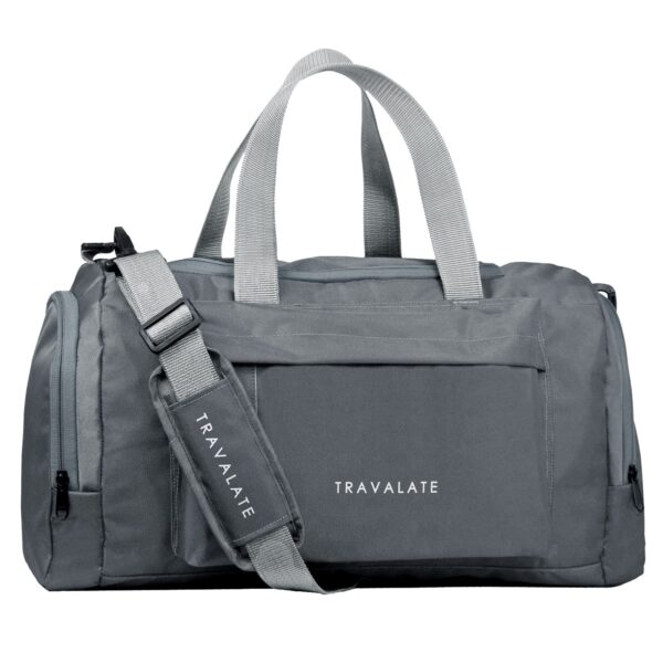 TRAVALATE Travel Duffle Luggage Bag Organizer | Multi Pocket Ultra-Light| Polyester 45 Lt| Men And Women | 21 X 09 X 11 Inch | Grey, 22.9 Cm