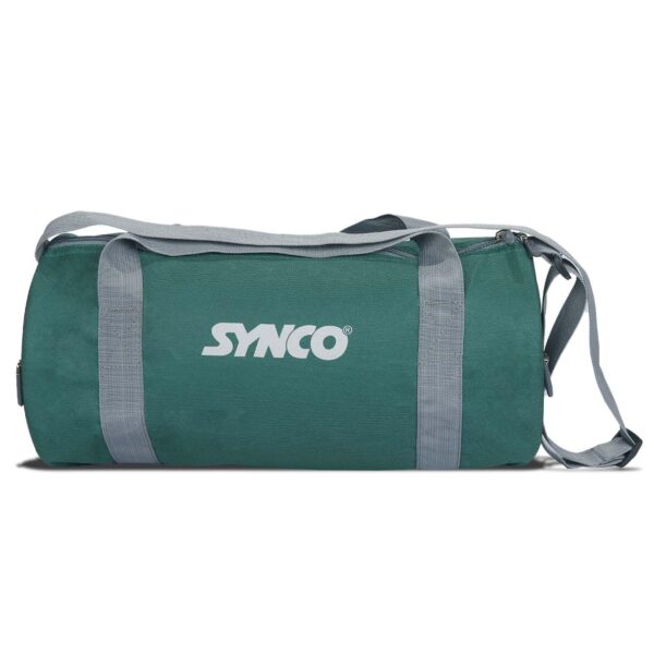 Synco Sigma Gym Bag | Polyester |Unisex | Shoulder Bag | Carry Gym Accessories | Fitness Bag | Sports & Travel Bag | Sports Kit (Green)