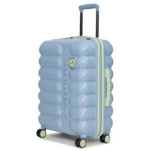 uppercase Astro 66Cm(Medium)| Check-In Trolley Bag| Sustainable Hardsided Spinner Luggage| Dual Wheel Suitcase| Flushed Tsa Lock & Anti-Theft Zippers|For Men & Women| 2000 Days Warranty(Powder Blue)