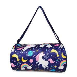 DEVIL Stylish Mermaid Duffle Sports Dance Gymnastics Sports Gym Bag, Kids Travel Bag for Girls (Style 1) (Style 3)