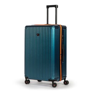 BALDORA Cabin 55 CMs Trolley Suitcase Bag Hard Case, 8 Wheels Polycarbonate 360 Degree Double Wheeling System Luggage for Travel, Nebula Bay