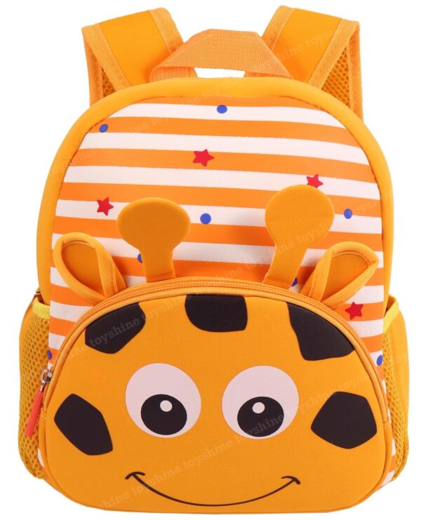 Toyshine 12″ Cute Hippo Face Backpack For Kids Girls Boys Toddler Backpack Preschool Nursery Travel Bag – Mini Size – Musturd,Orange