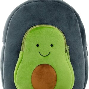 HappyChild Kids School Bag for Boys and Girls, Cute Soft Plush Preschool Animal Cartoon Mini Backpack Little kids bags for 2-5 years