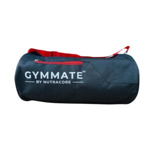 Gymmate Premium Polyester 50cm Gym Bag, Shoulder Bag, Sports Bags for Men & Women, Black