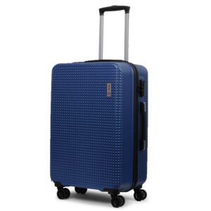 NOVEX Rome Check-in Scratch Resistant Trolley with 4 Wheels | Polycarbonate Travel Roller Case, Hard Suitcase/Luggage Trolleys – 28 Inch | Blue, 360° Smooth Rolling Spinner Bag – Men & Women