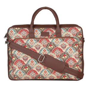 ZOUK Printed Unisex laptop messenger bag for work