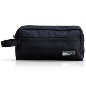 Boldfit Toiletry Bag for Men & Women Makeup Pouch, Travel Essentials Travel Organizer Travel Pouch for Men for Travel Kit for Toiletries, Wash Bag – Black, 18 Cm Width