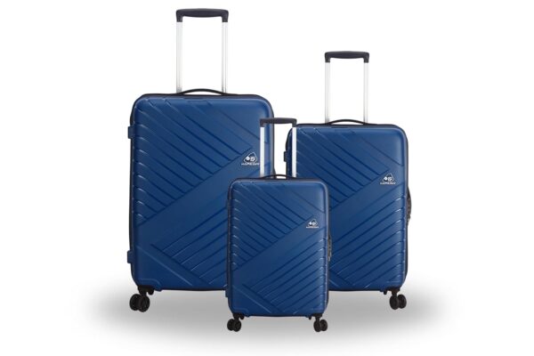 American Tourister Kamiliant Polycarbonate 4W Hardsided Cabin Check-In Strolly 4 Spinner Wheels Carry-On Luggage (Small/55Cm, Medium/68Cm And Large/78Cm) – Set Of 3 Pc (Peacock Blue)