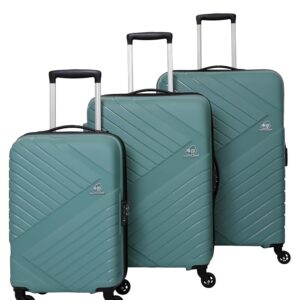 American Tourister Polycarbonate (PC) Kamiliant Set Of 3 Small-55Cm,Medium 68Cm And Large 79 Cm Hardshell Luggage Spinner Suitcase Set Of 3 (Slate Grey)