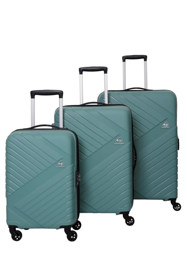 American Tourister Polycarbonate (PC) Kamiliant Set Of 3 Small-55Cm,Medium 68Cm And Large 79 Cm Hardshell Luggage Spinner Suitcase Set Of 3 (Slate Grey)