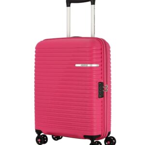 American Tourister Liftoff Spinner 55 Cm Berry Blast Polypropylene Cabin Hard Luggage with Double Wheel (Trolley/Speed_Wheel 4 Wheel Suitcase), Small, Pink