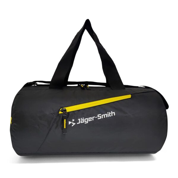 Jager-Smith Polyester Gym Bag/Unisex Gym Bags/Adjustable Shoulder Bag/Duffle Gym Bags for Men/Carry Accessories/Fitness Bag/Sports &Travel Bag/Gym kit Bag/Foldable Gym Bag with Shoe Compartment