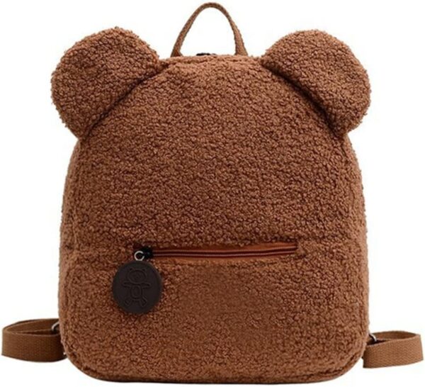 MTRoyaldia Teddy Stuffed Bear Backpack Embroidered Name Plush Backpack Cute Bear Padded Animal Mini Bear Backpack