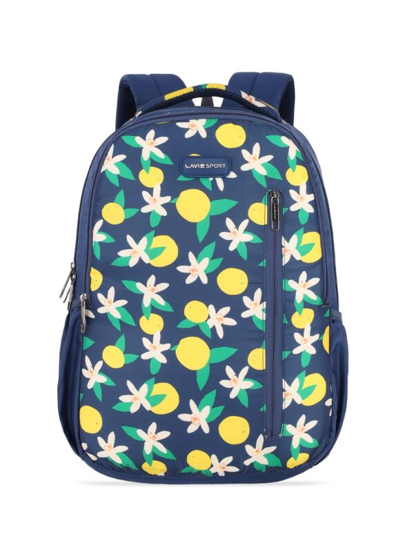 Lavie Sport 45cm Floral Printed 26 Litres School Backpack for Girls | Stylish and Trendy Casual Backpack