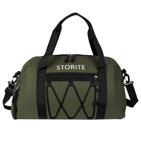 Storite Nylon 50 cms Imported Travel Duffle Bag for Men and Women, Muti- Pocket Shoulder Bag for Women with Wet Pocket & Shoe Compartment Weekender Overnight Travel Luggage Bag (Green – 50X29X21 cm)