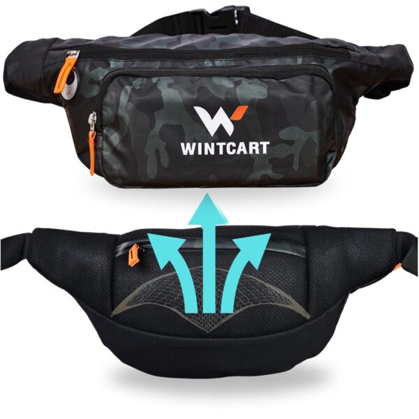 WINTCART™ Waist Bag for Women and Men, Ideal for Travel, Hiking, Camping, Running, and Outdoor Sports with Adjustable Strap, Premium Waist Bag and Fanny Pack for Men