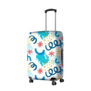 Nasher Miles Polyester 55 cm (20 Inch) Small Protective Luggage Cover – Confetti