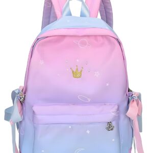 TYPIFY® Preppy Korean KPop BTS Ribbon Unicorn Women’s & Girls Backpack| Best School & College Bag|Gift for Her