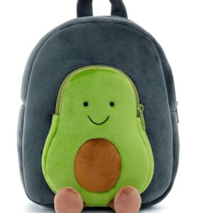 Frantic Cute Backpack for Nursery Children Soft Plush Velvet Cartoon Animal Plush Preschool Mini Travel Bags for Baby Girl & Baby Boy Ideal for Girls, Boys & Toddlers, 2-5 Years