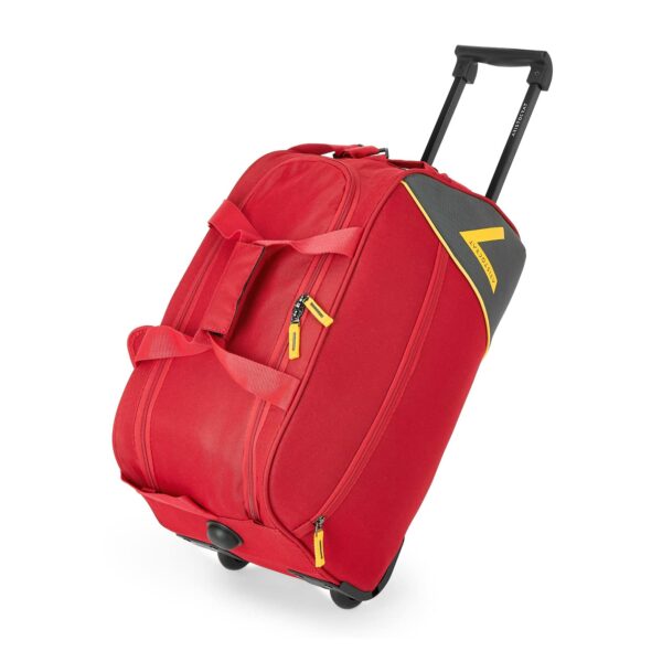 Aristocrat Polyester Solid Pattern Dream Nxt Speed_Wheel 8 Wheel Suitcase Dft (H) 55 Red (Red, Small)