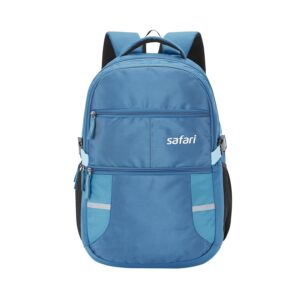 Safari Omega spacious/large laptop backpack with Raincover, college bag, travel bag for men and women, Teal, 30 Litre