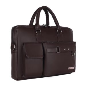 Zipline Office Faux Leather laptop bag for Men – Fits 14/15/15.6 inch Tablet/Laptop Messenger Bags For Mens