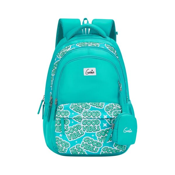 Genie Vibes Backpack for Girls, 17″ Cute, Colourful Bags